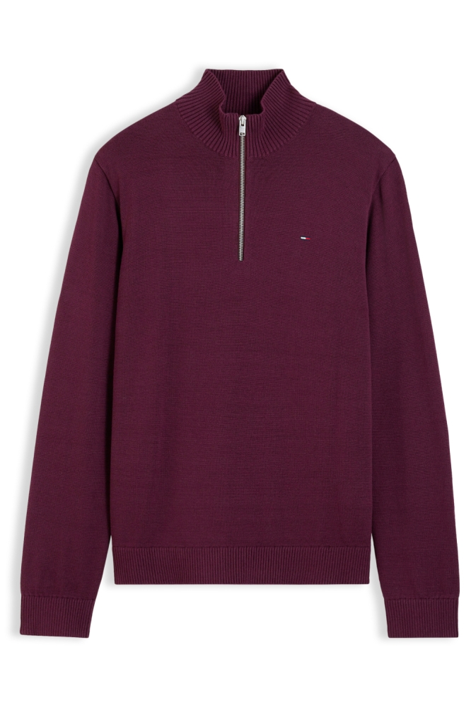 Tommy Jeans bordeaux heren trui | Vooraanzicht