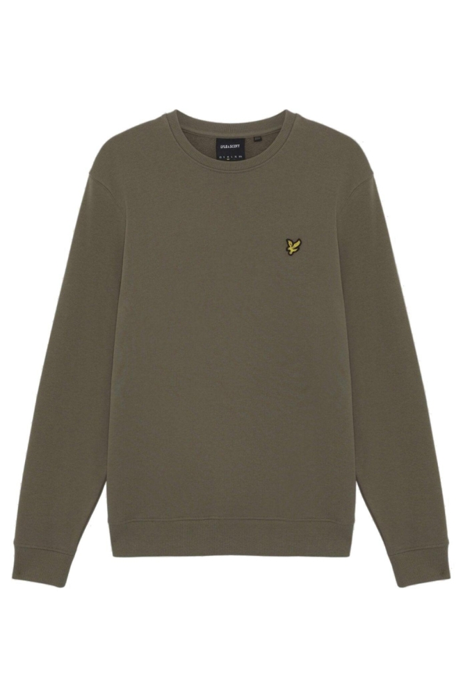Lyle & Scott groene heren sweater | Vooraanzicht