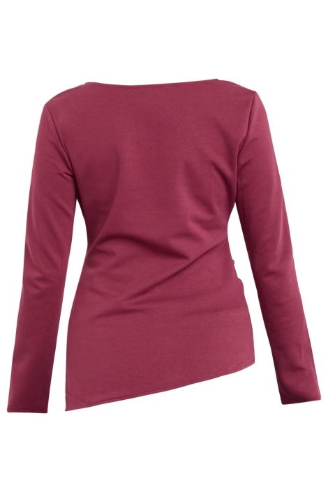 SisterS point bordeaux dames t-shirt | Achteraanzicht