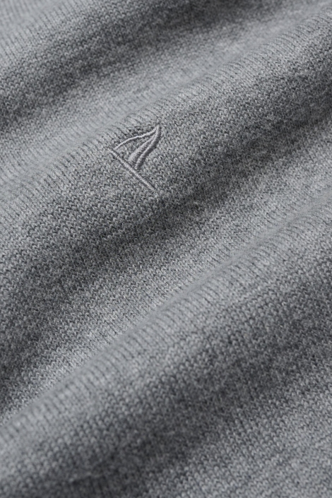 Campbell grijze heren trui | Close up