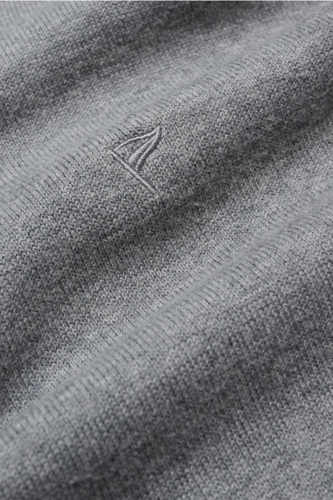 Campbell grijze heren trui | Close up