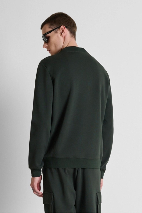 Antony Morato groene heren sweater | Model achteraanzicht