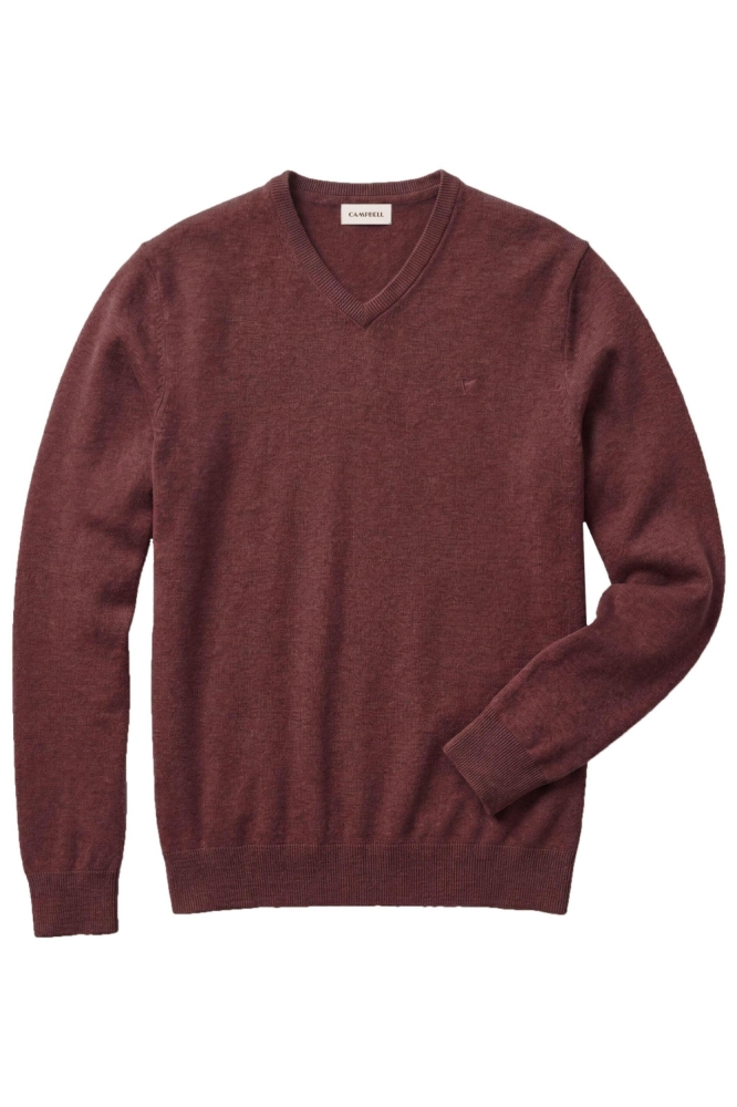 Campbell bordeaux heren trui | Vooraanzicht