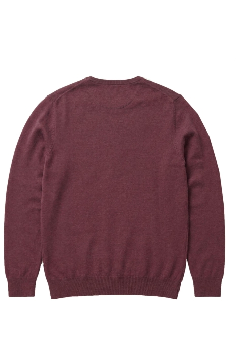 Campbell bordeaux heren trui | Achteraanzicht