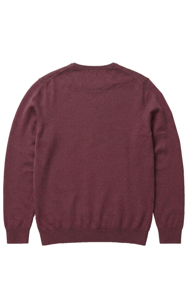 Campbell bordeaux heren trui | Achteraanzicht