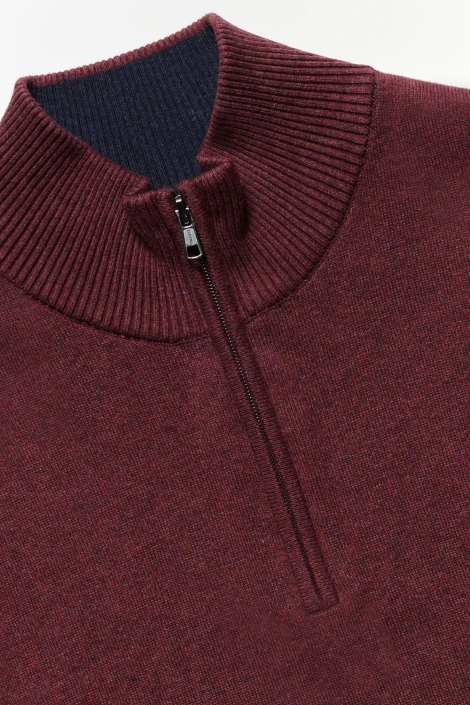 Campbell bordeaux heren trui | Kleurstaal