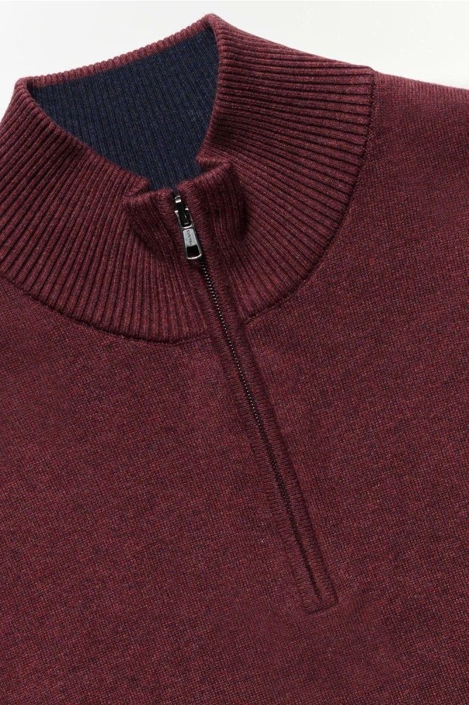 Campbell bordeaux heren trui | Kleurstaal
