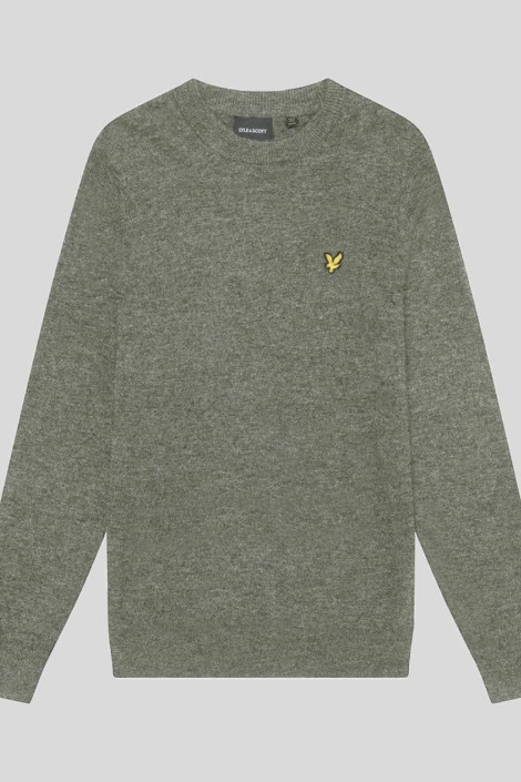 Lyle & Scott groene heren trui | Vooraanzicht