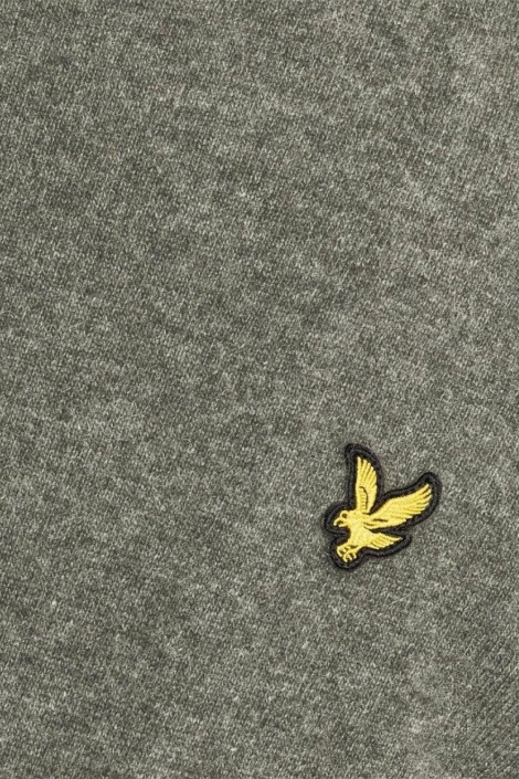 Lyle & Scott groene heren trui | Close up