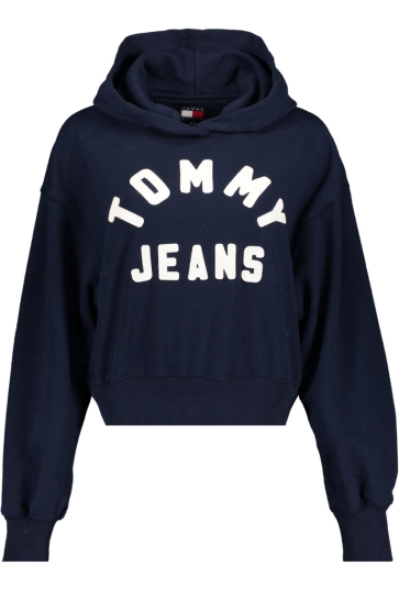 Tommy Jeans Trui TJW OVS SH TOMMY ARCH HOODIE DW0DW23455 C1G DARK BLUE