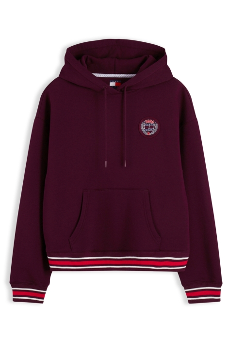 Tommy Jeans bordeaux dames sweater | Vooraanzicht