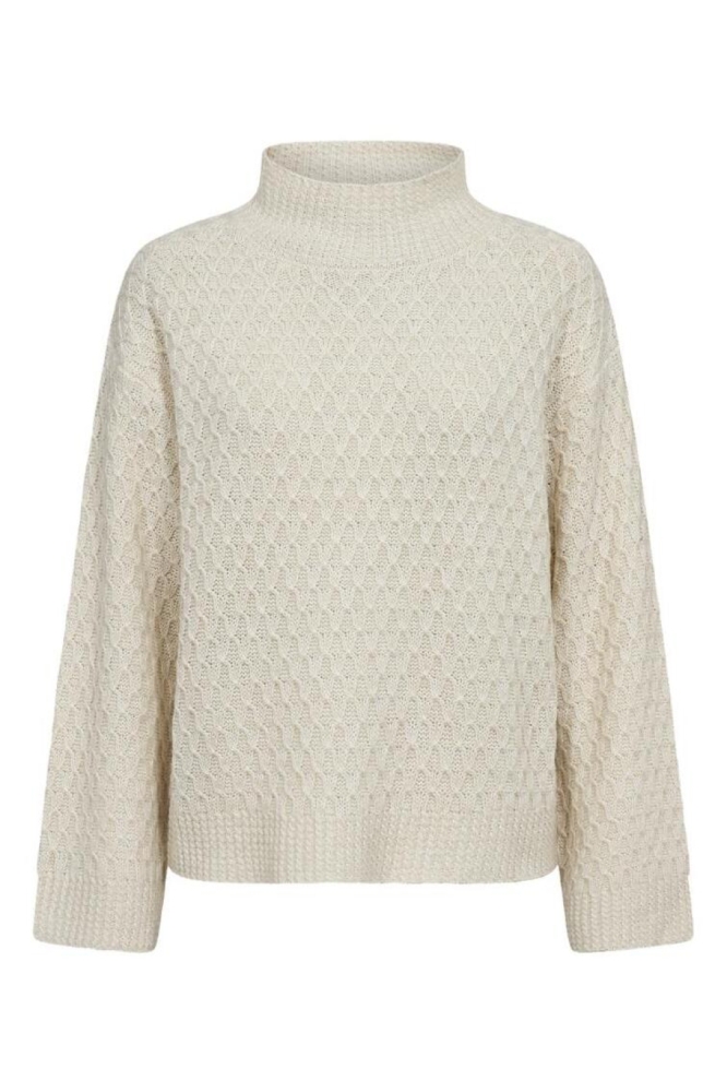 Freequent beige dames trui | Vooraanzicht