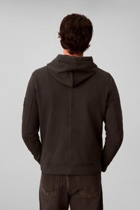 Calvin Klein zwarte heren sweater | Model achteraanzicht