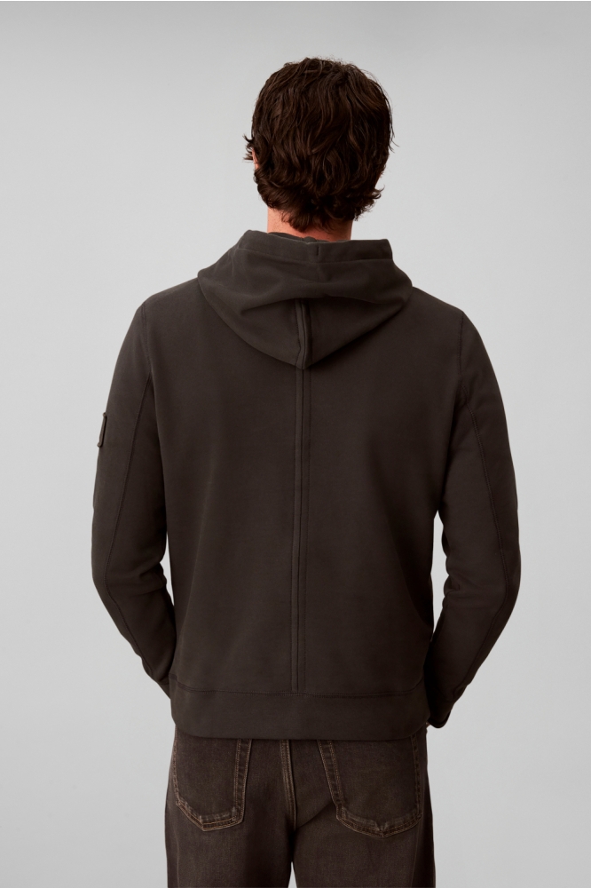 Calvin Klein zwarte heren sweater | Model achteraanzicht