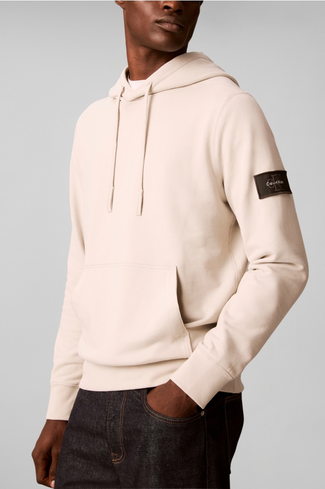 Calvin Klein beige heren sweater | Close up