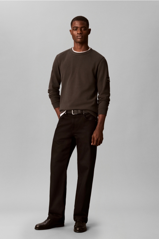 Calvin Klein zwarte heren sweater | Model