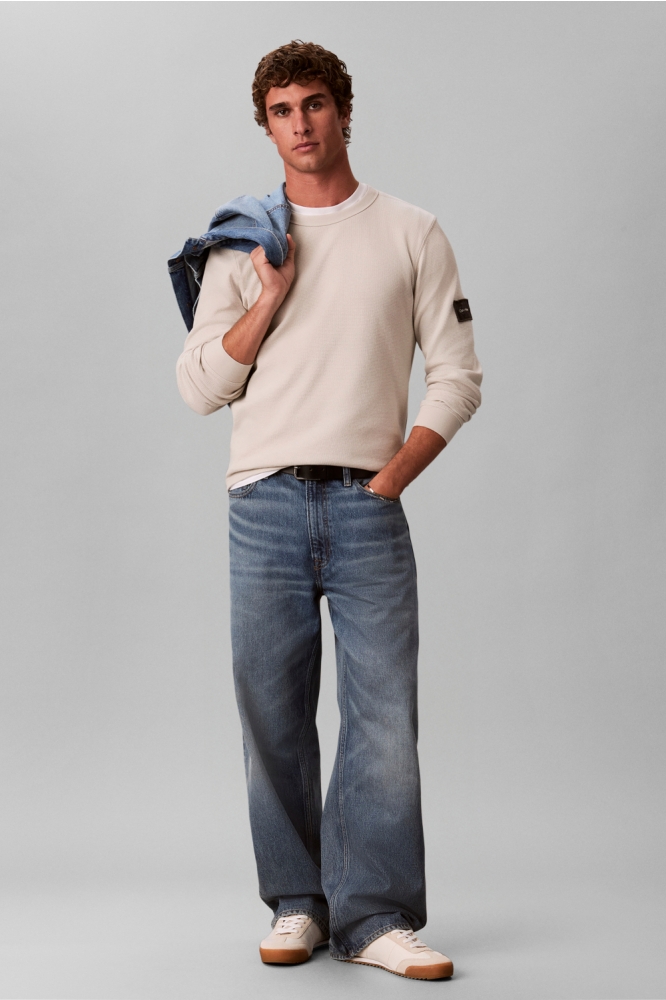 Calvin Klein beige heren trui | Model