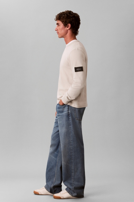 Calvin Klein beige heren trui | Model
