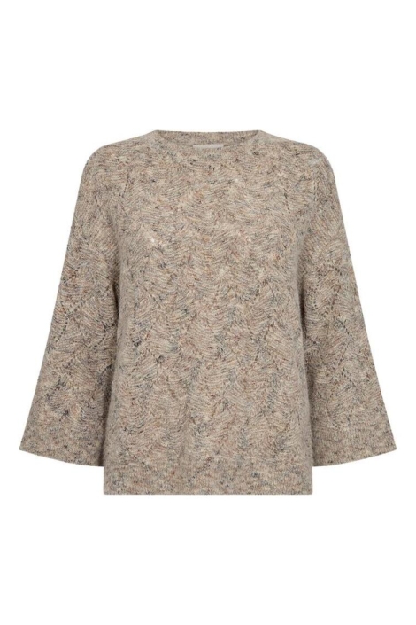 Freequent beige dames trui | Vooraanzicht