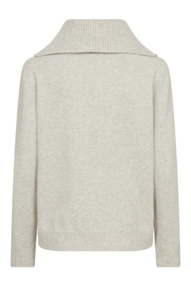 Freequent beige dames trui | Achteraanzicht