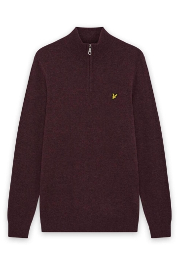 Lyle & Scott Trui TRUI VAN LAMSWOLMIX KN2330V BEETROOT MARL