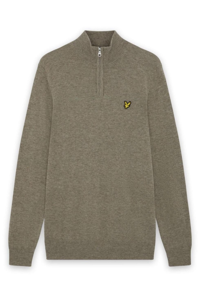 Lyle & Scott groene heren trui | Vooraanzicht