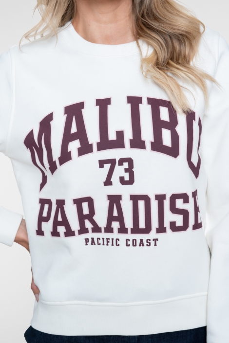 Geisha witte dames sweater | Close up