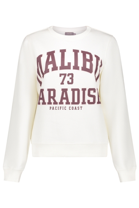 Geisha witte dames sweater | Vooraanzicht