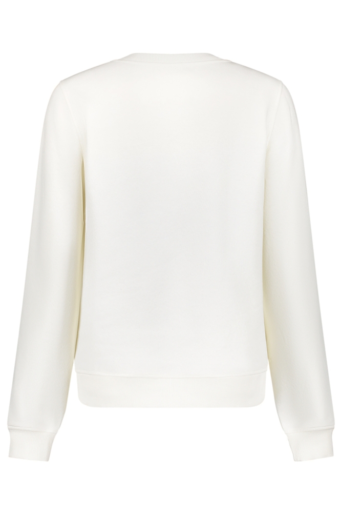 Geisha witte dames sweater | Achteraanzicht