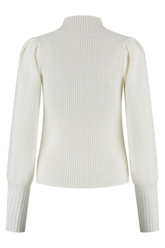 Lady Day beige dames trui | Achteraanzicht