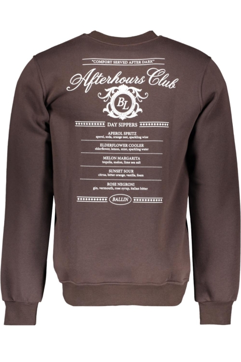 Ballin bruine heren sweater | Achteraanzicht