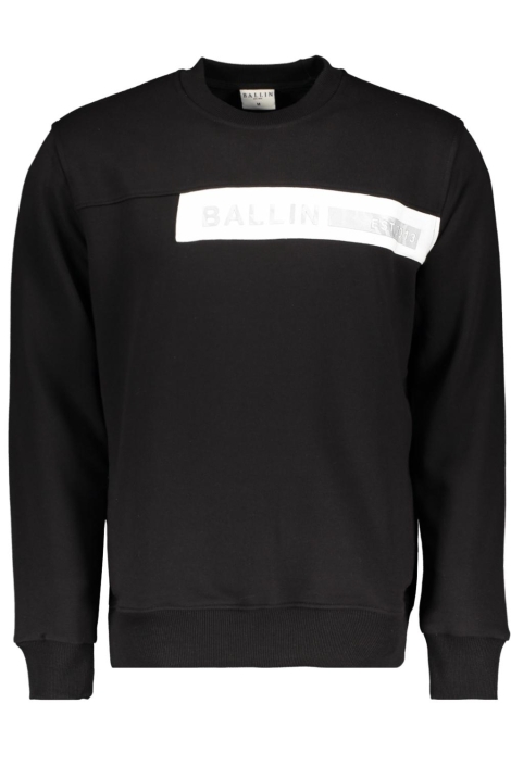 Ballin zwarte heren sweater | Vooraanzicht