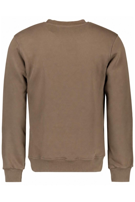 Ballin taupe heren sweater | Achteraanzicht