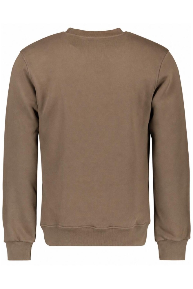 Ballin taupe heren sweater | Achteraanzicht