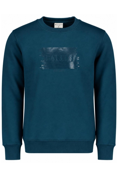 Ballin groene heren sweater | Vooraanzicht