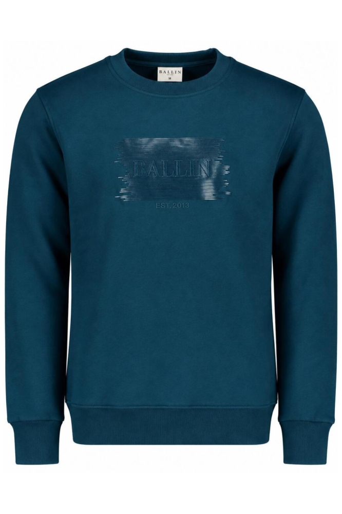 Ballin groene heren sweater | Vooraanzicht