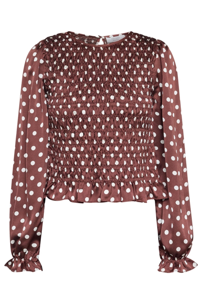 SisterS point bruine dames t-shirt | Vooraanzicht