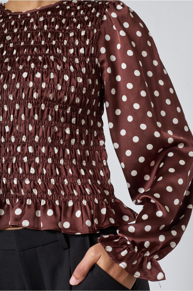 SisterS point bruine dames t-shirt | Close up