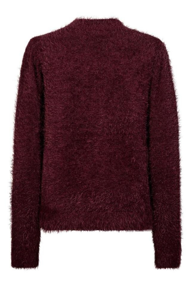 Freequent bordeaux dames trui | Achteraanzicht