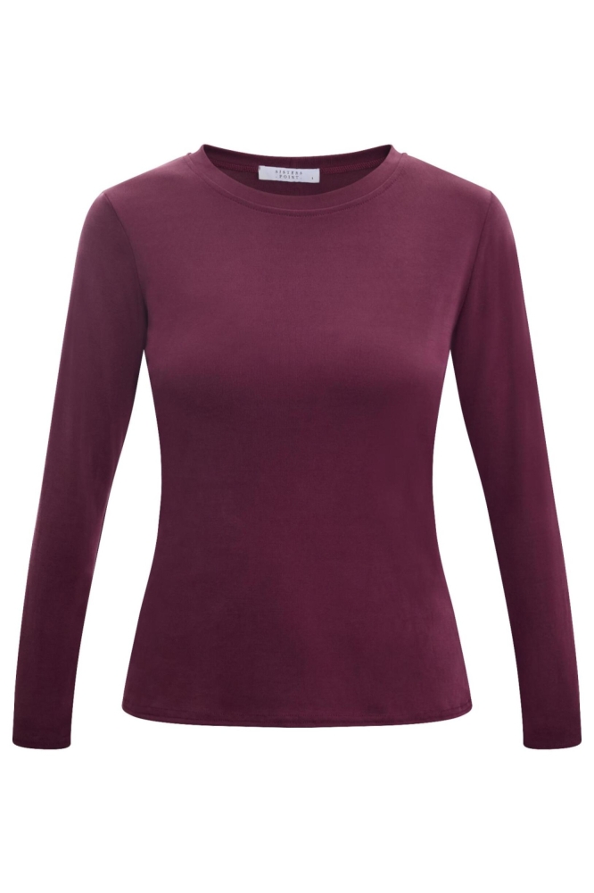 SisterS point bordeaux dames t-shirt | Vooraanzicht