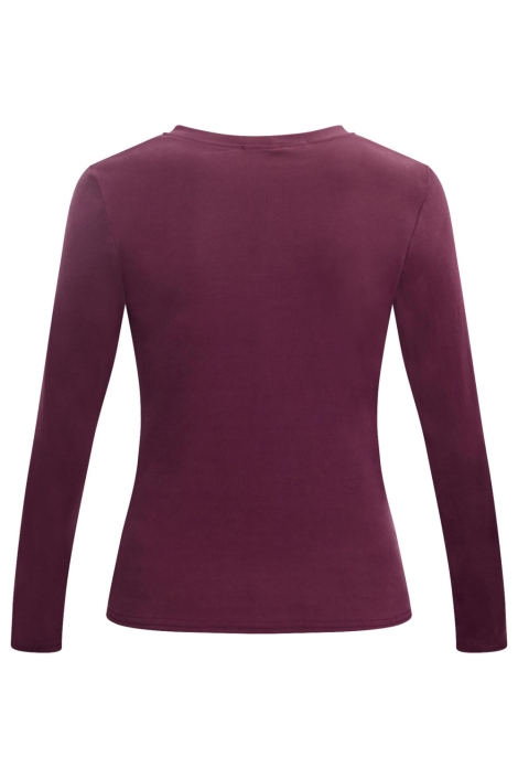 SisterS point bordeaux dames t-shirt | Achteraanzicht