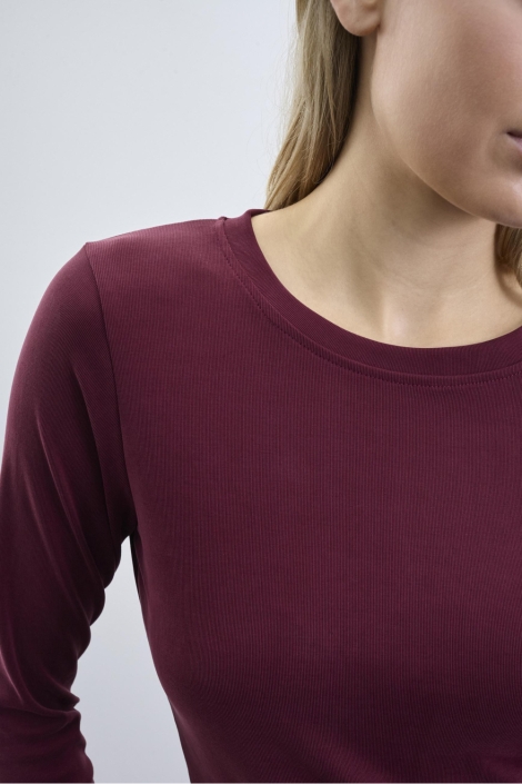 SisterS point bordeaux dames t-shirt | Close up