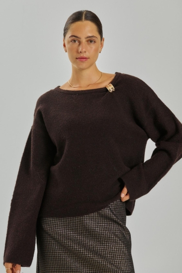 Freequent Trui FQGRSDEBBIE PULLOVER 212277 MOLE MELANGE