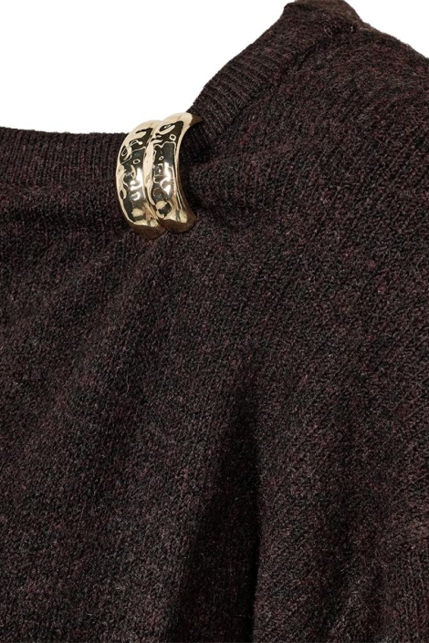 Freequent bruine dames trui | Close up
