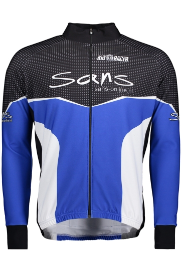 Sans 51368 TRUI LM BODYFIT BLAUW WIT