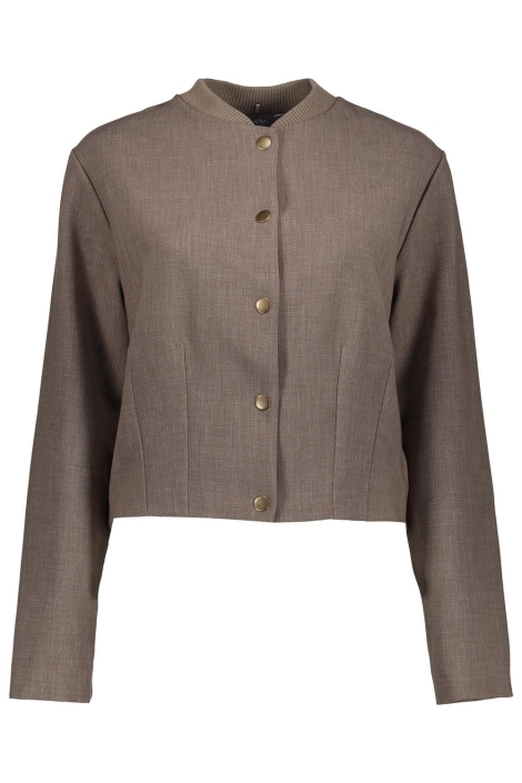 Geisha taupe dames vest | Vooraanzicht