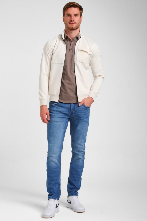 Gabbiano beige heren vest | Model