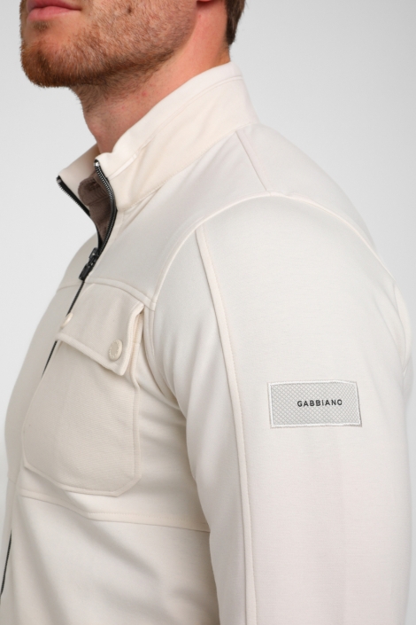 Gabbiano beige heren vest | Close up