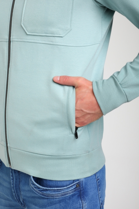 Gabbiano blauwe heren vest | Close up