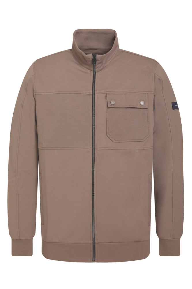 Gabbiano taupe heren vest | Vooraanzicht